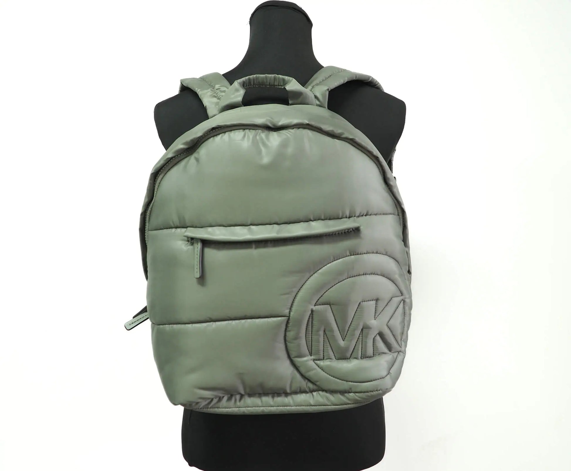 Michael Kors Rae Medium Green Quilted Nylon Backpack - Estes Brands, LLC