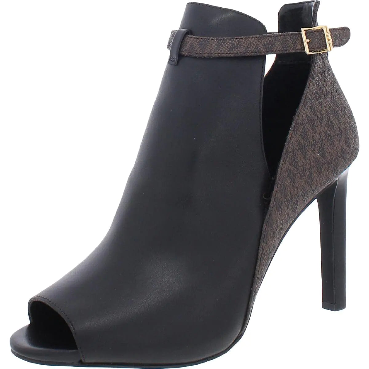 Michael Kors Lawson Open Toe Black/Brown 7.5 M - estesbrandsllc.com