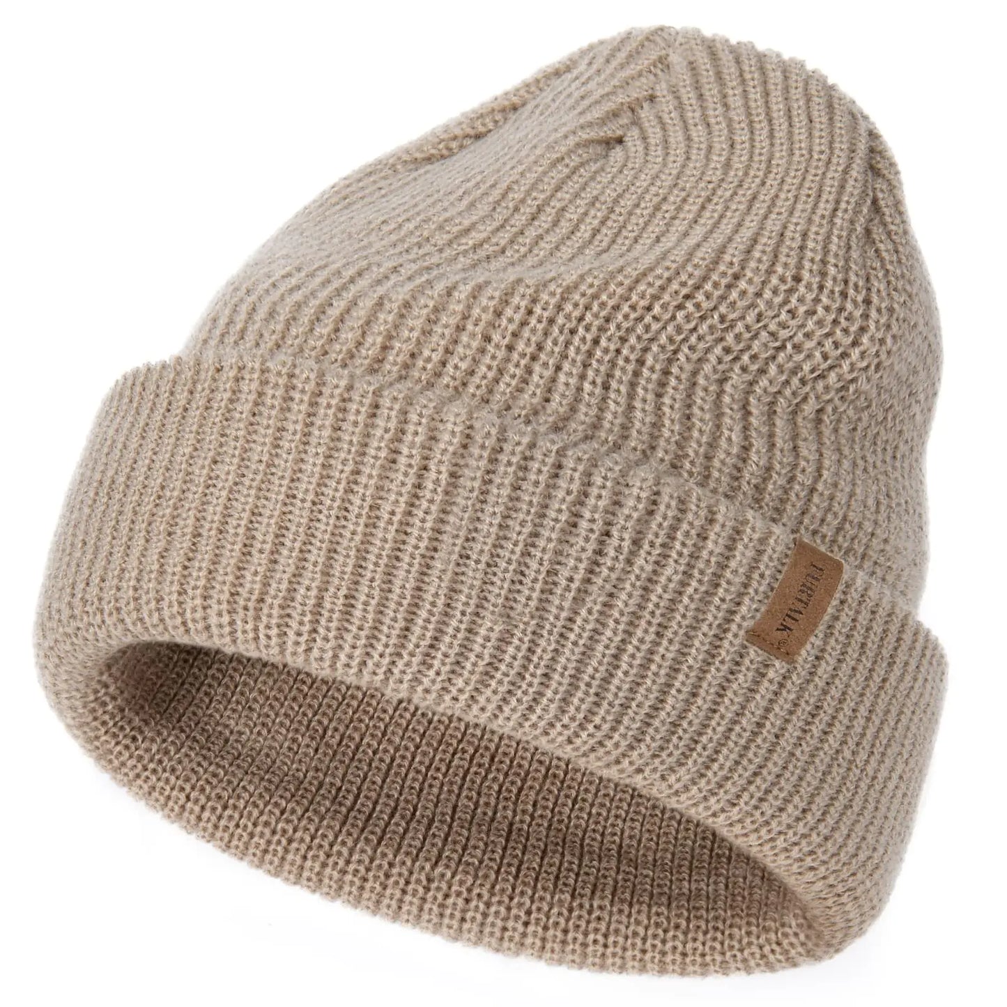 FURTALK Toddler Beanie Baby Boys Girls Beanies Kids Winter Hats Children Knit Warm Caps 3-8 Years Beige+pink+caramel