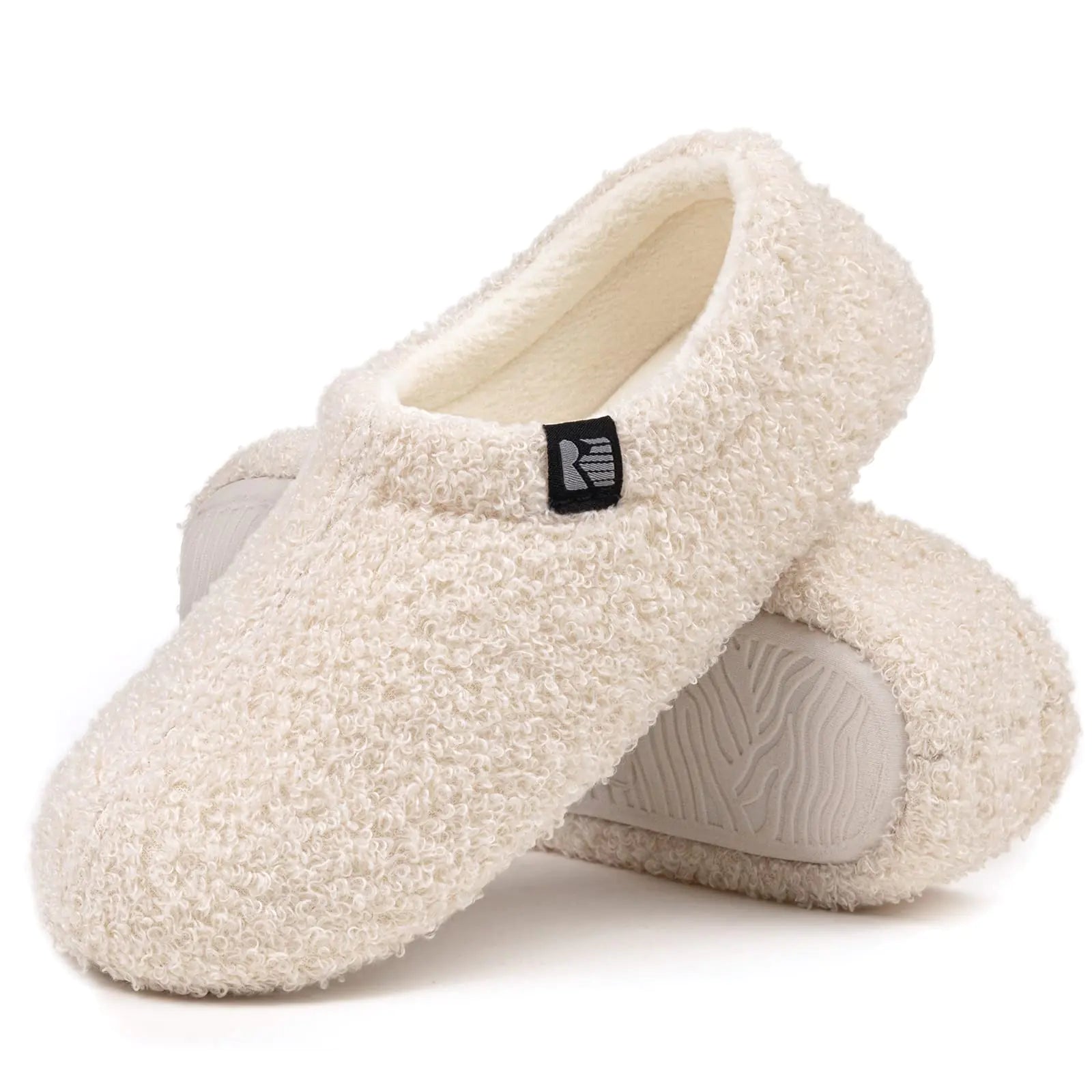 RockDove Women's Teddy Fleece Closed Back Indoor Slipper 8.5 Violet.