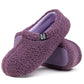 RockDove Women's Teddy Fleece Closed Back Indoor Slipper 8.5 Violet