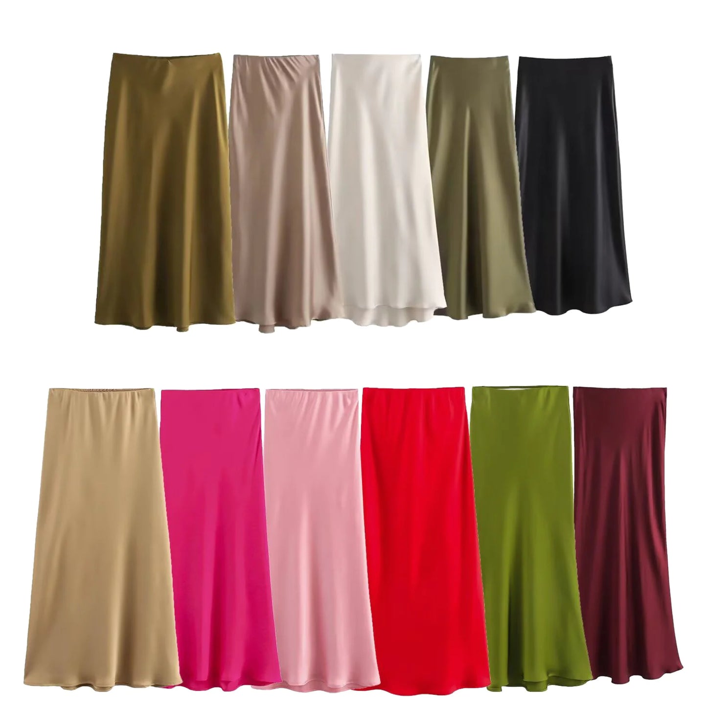 Women's Satin Skirt - Estes Brands, LLC